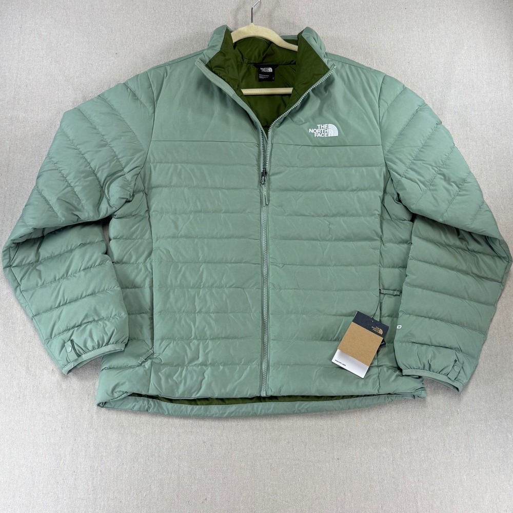 The North Face Men's Minoqua 600 Down Puffer Jacket Slate Moss Green Large NEW